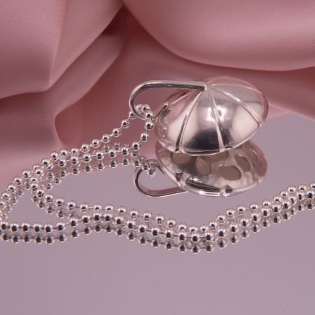 Silber Anhänger Lotus Samenkapsel